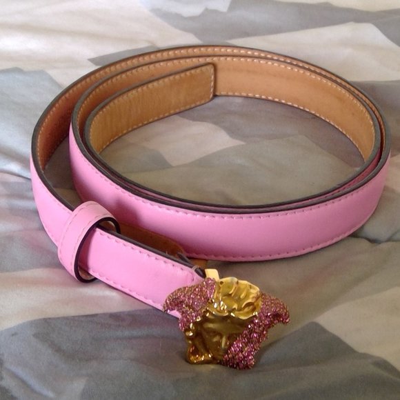 Versace La Medusa Leather Belt